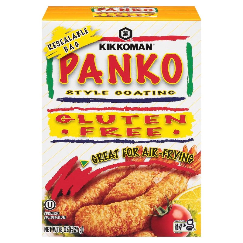 Kikkoman Gluten Free Panko Style Coating Bread Crumbs, 8 oz