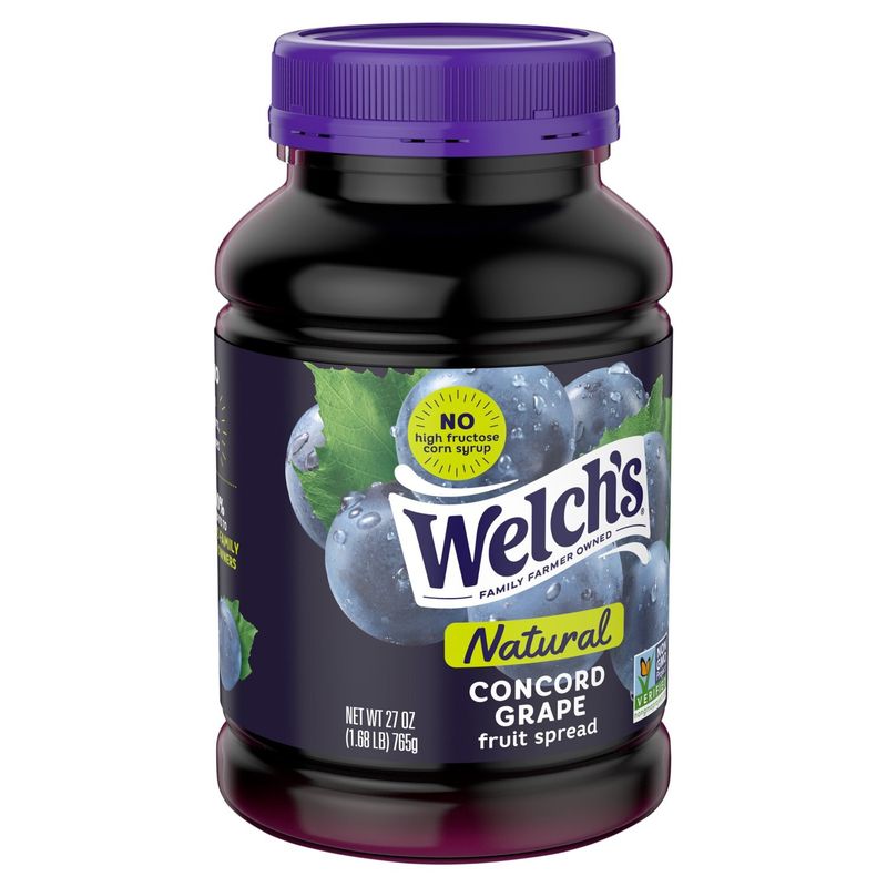 Welch's Natural Concord Grape Fruit Spread, 27 oz