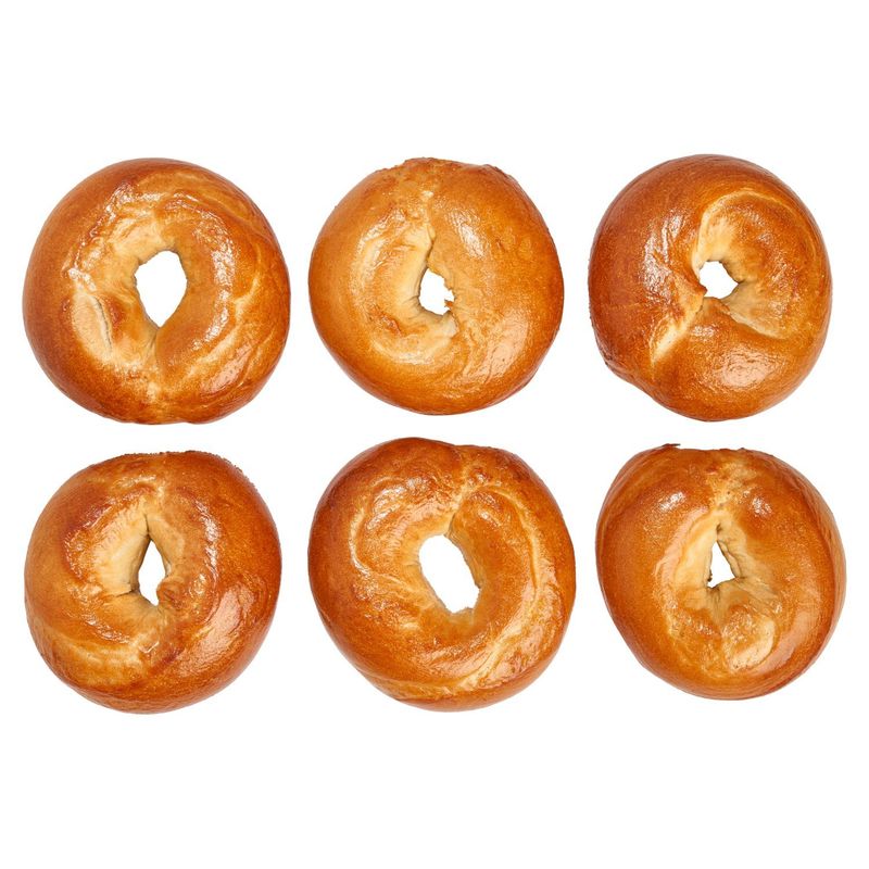 Fresh Baked Bagels, Assorted Varieties, 6 pack - Specify Flavors in Cart Notes