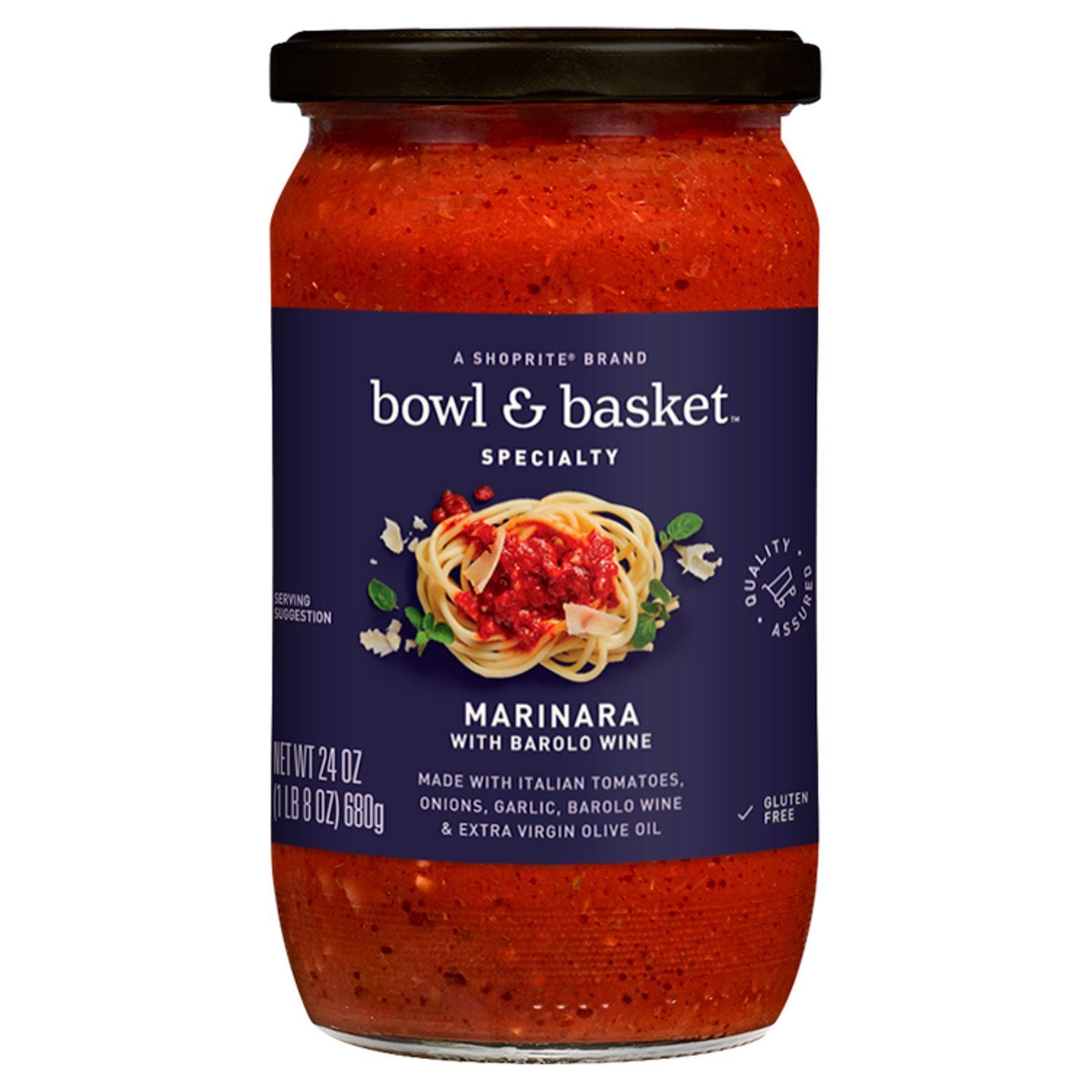 Bowl &amp; Basket Specialty Marinara Sauce with Barolo Wine, 24 oz