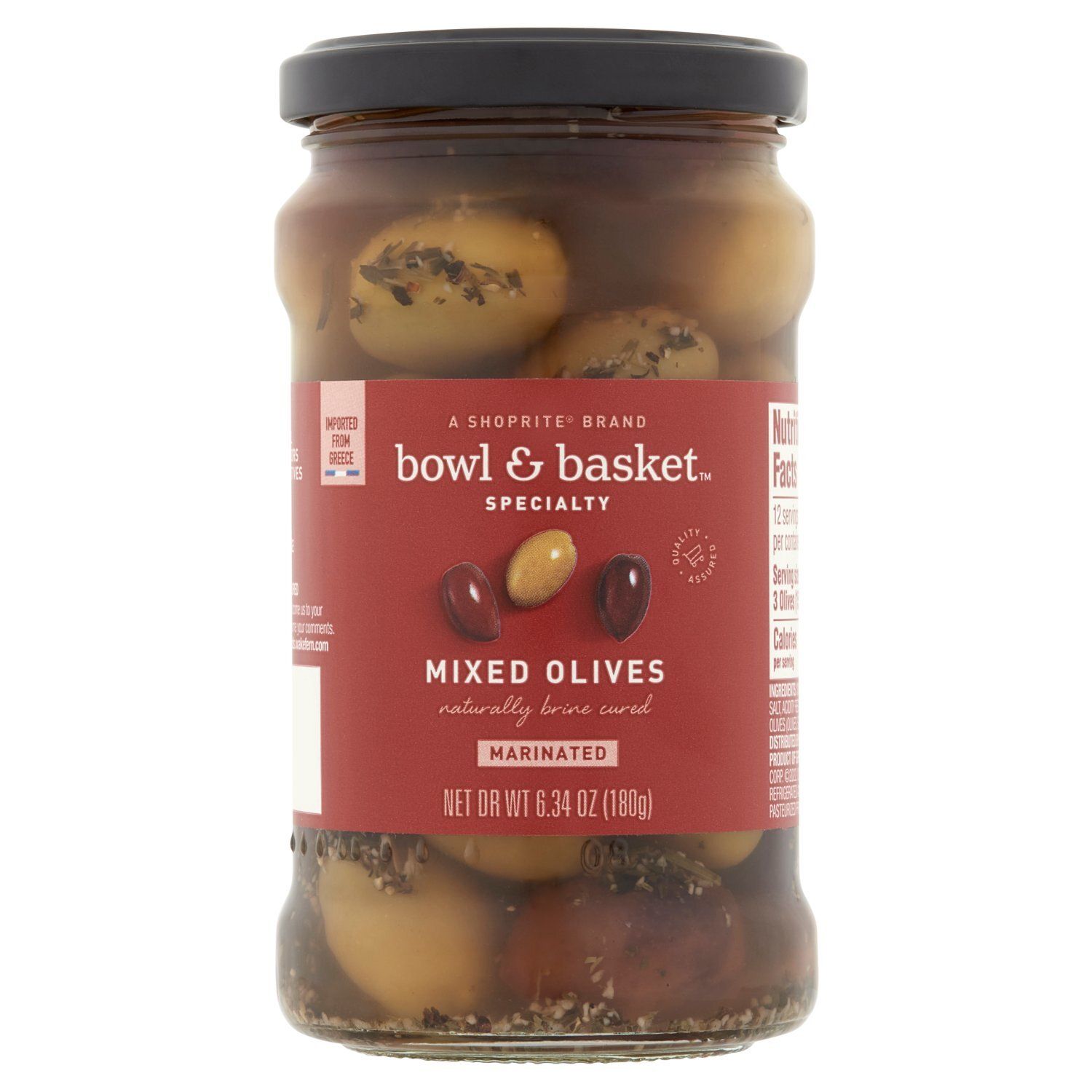 Bowl &amp; Basket Specialty Marinated Mixed Olives, 6.34 oz