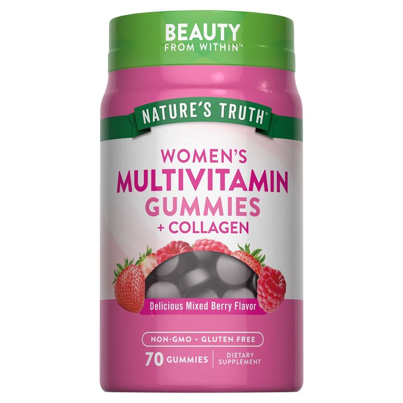 Nature's Truth Women's Multivitamin Gummies + Collagen Dietary Supplement, 70 count
