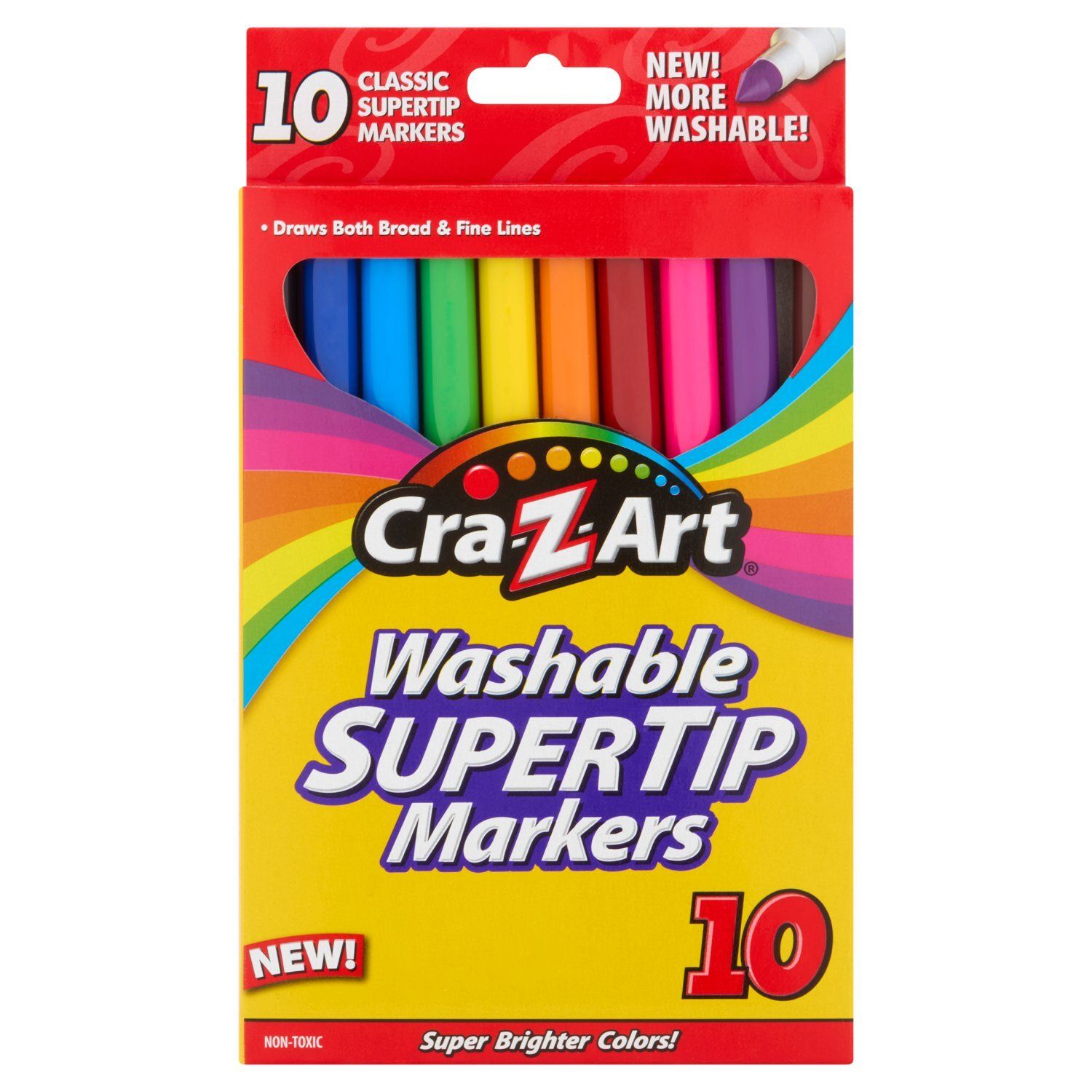 Cra-Z-Art Washable Supertip Markers, 10 count