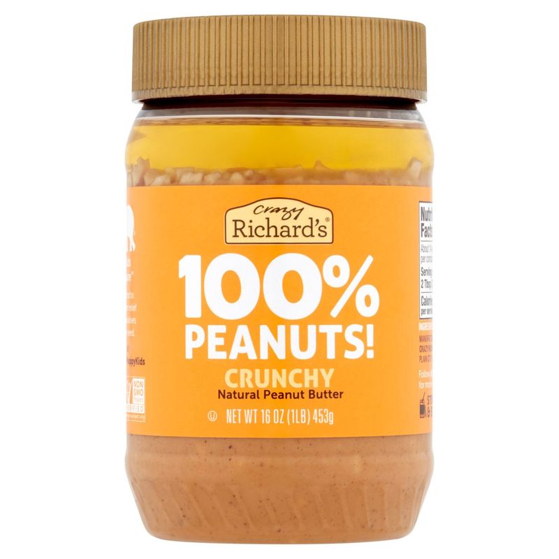 Crazy Richard's Crunchy Natural Peanut Butter, 16 oz