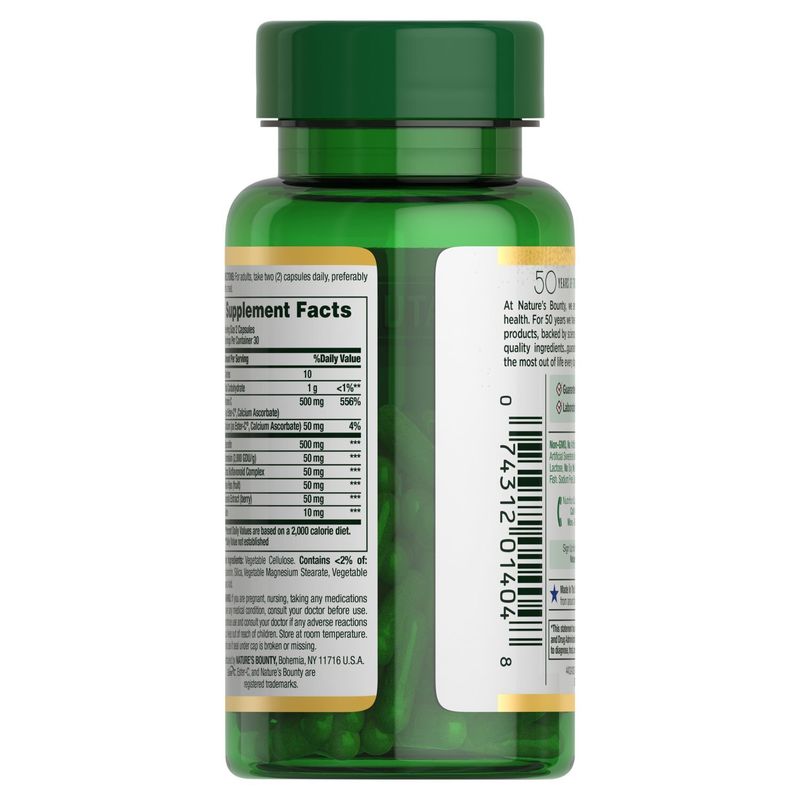 Nature's Bounty Quercetin Dietary Supplement, 500 mg, 60 count