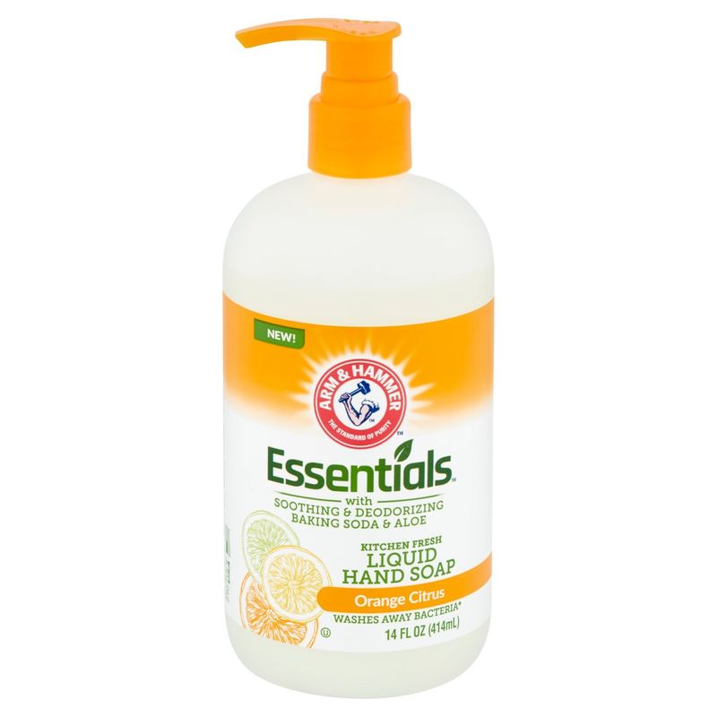 Arm &amp; Hammer Essentials Orange Citrus Kitchen Fresh Liquid Hand Soap, 14 fl oz