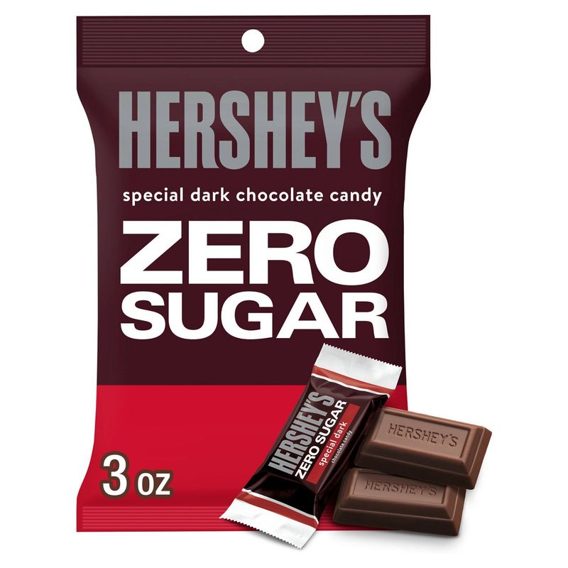 Hershey's Zero Sugar Special Dark Chocolate Candy, 3 oz
