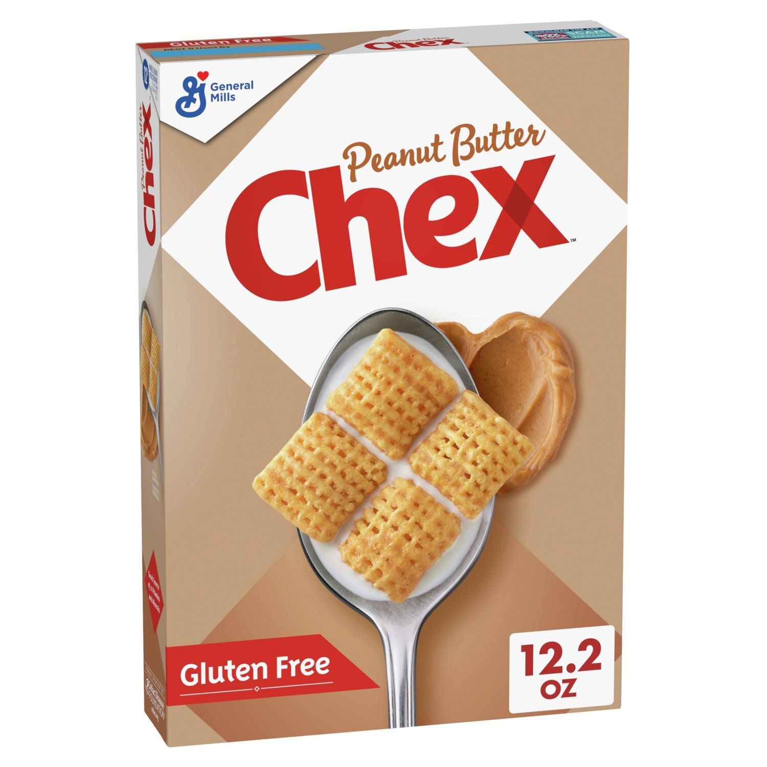 General Mills Chex Peanut Butter Sweetened Corn Cereal with Real Peanut Butter, 12.2 oz