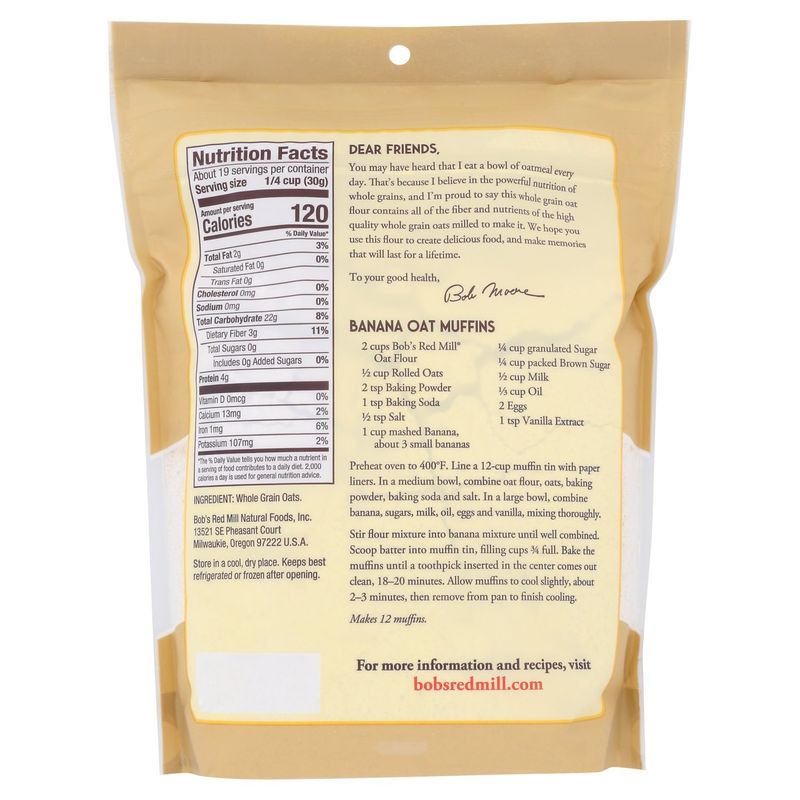 Bob's Red Mill Oat Flour, 20 oz