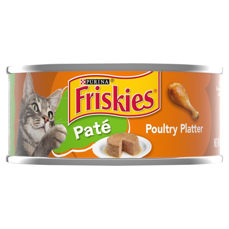 Purina Friskies Paté Poultry Platter Cat Food, 5.5 oz