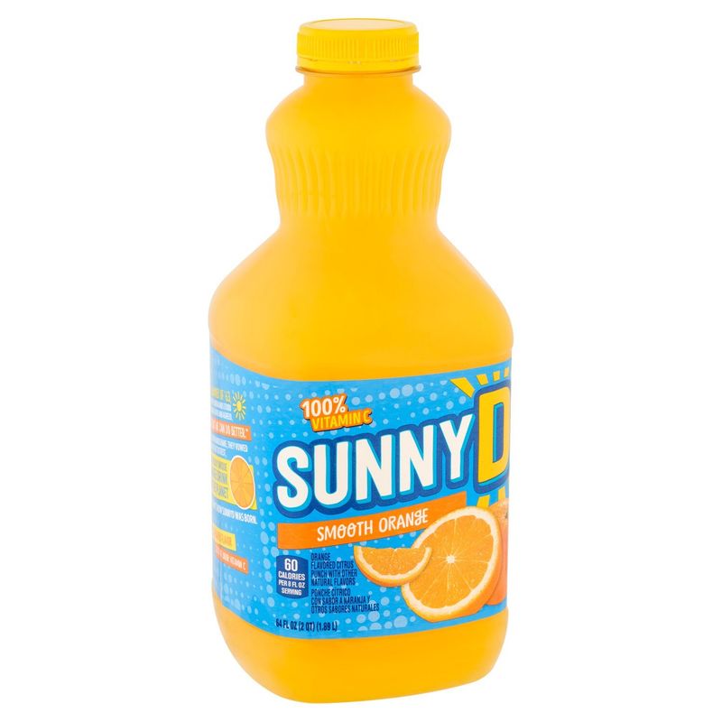 Sunny D Smooth Orange Flavored Citrus Punch, 64 fl oz