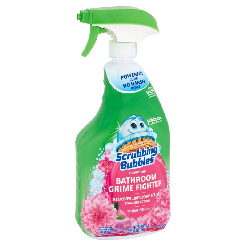 Scrubbing Bubbles Floral Fusion Bathroom Grime Fighter Disinfectant, 32 fl oz