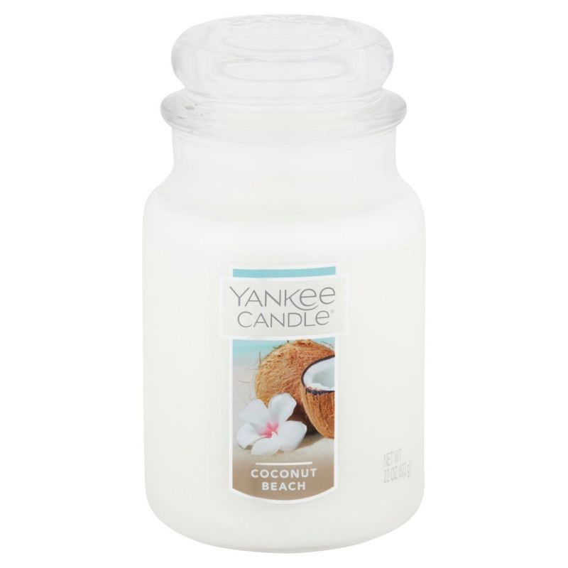 Yankee Candle Coconut Beach Candle, 22 oz