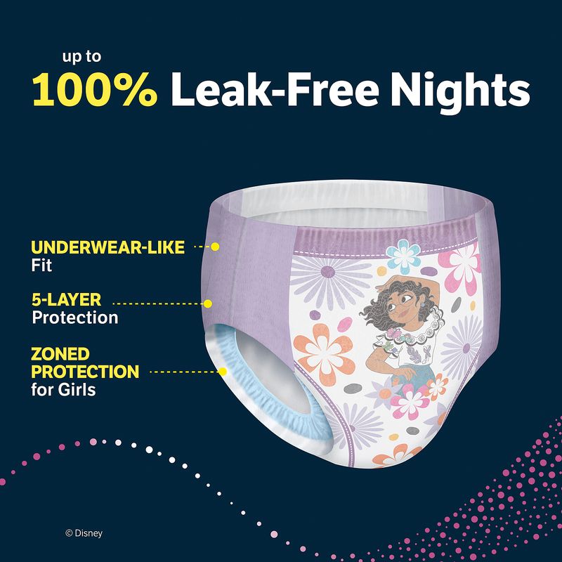 Goodnites Girls Nighttime Underwear, Sizes 6-8, S/M, 43-68 lbs, 44 count
