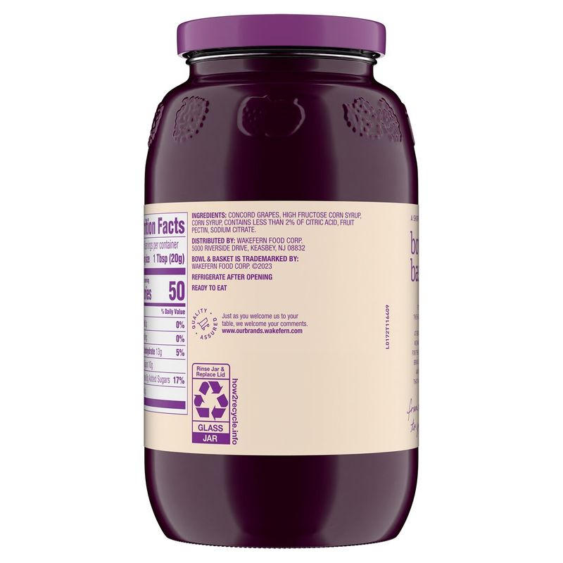 Bowl &amp; Basket Concord Grape Preserves, 32 oz