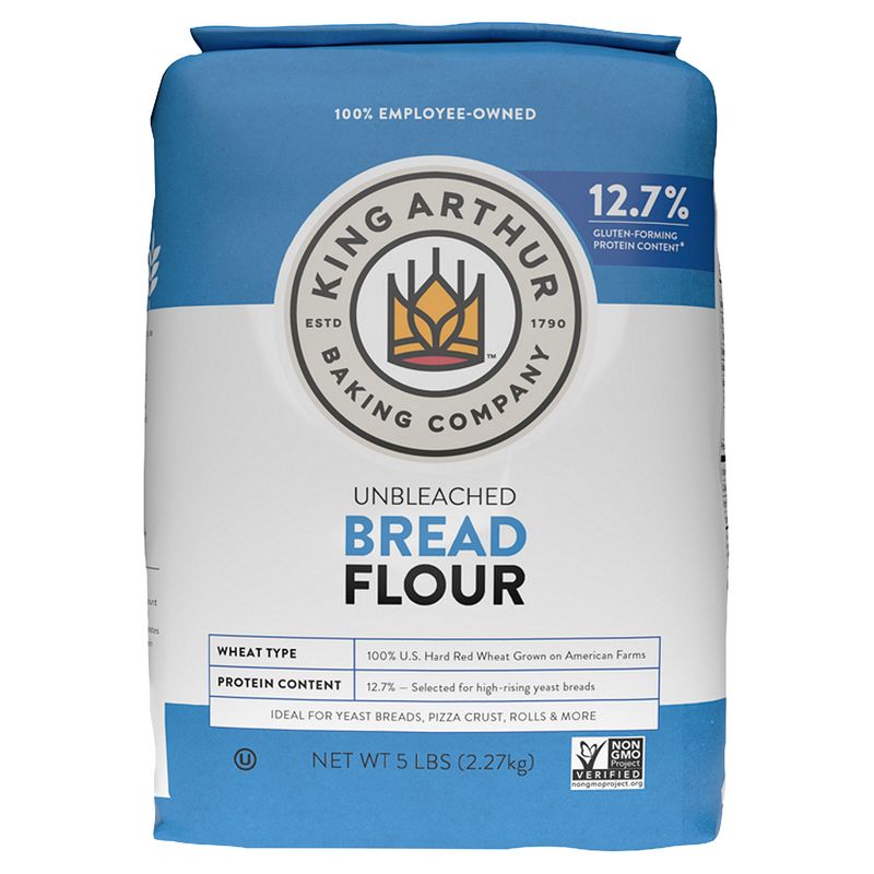 King Arthur Baking Company Unbleached Bread Flour, 5 lbs