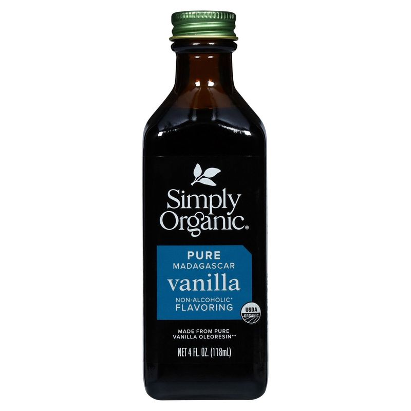 Simply Organic Pure Madagascar Vanilla Non-Alcoholic Flavoring, 4 fl oz