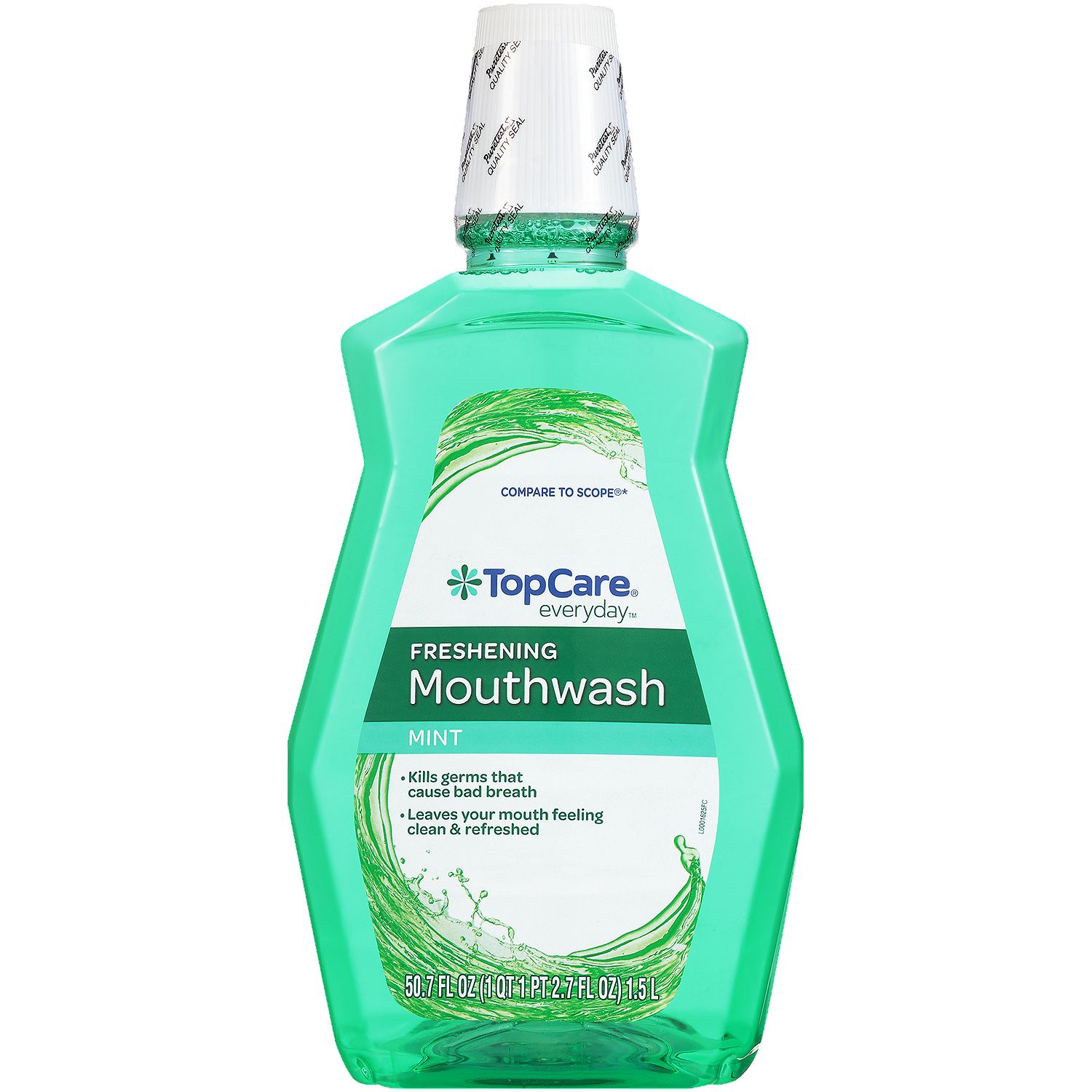 TopCare Mint Mouthwash &amp; Gargle, 50 fl oz