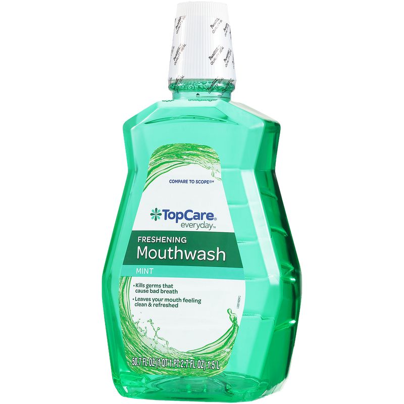 TopCare Mint Mouthwash &amp; Gargle, 50 fl oz