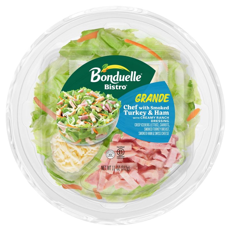 Bonduelle Bistro Grande Chef with Smoked Turkey &amp; Ham Salad, 11 oz