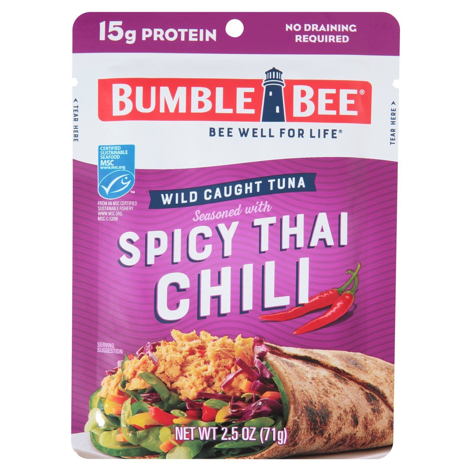 Bumble Bee Seasoned with Spicy Thai Chili Tuna, 2.5 oz
