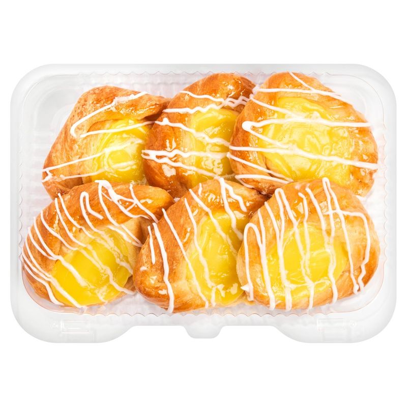 Mini Lemon Snail Danish, 6 Pack