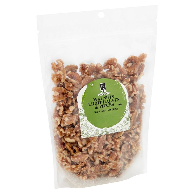 PF Snacks Light Halves &amp; Pieces Walnuts, 16 oz