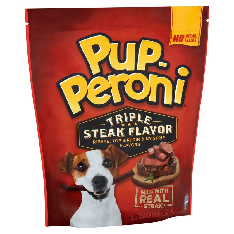 Pup-Peroni Triple Steak Flavor Dog Snacks, 35 oz