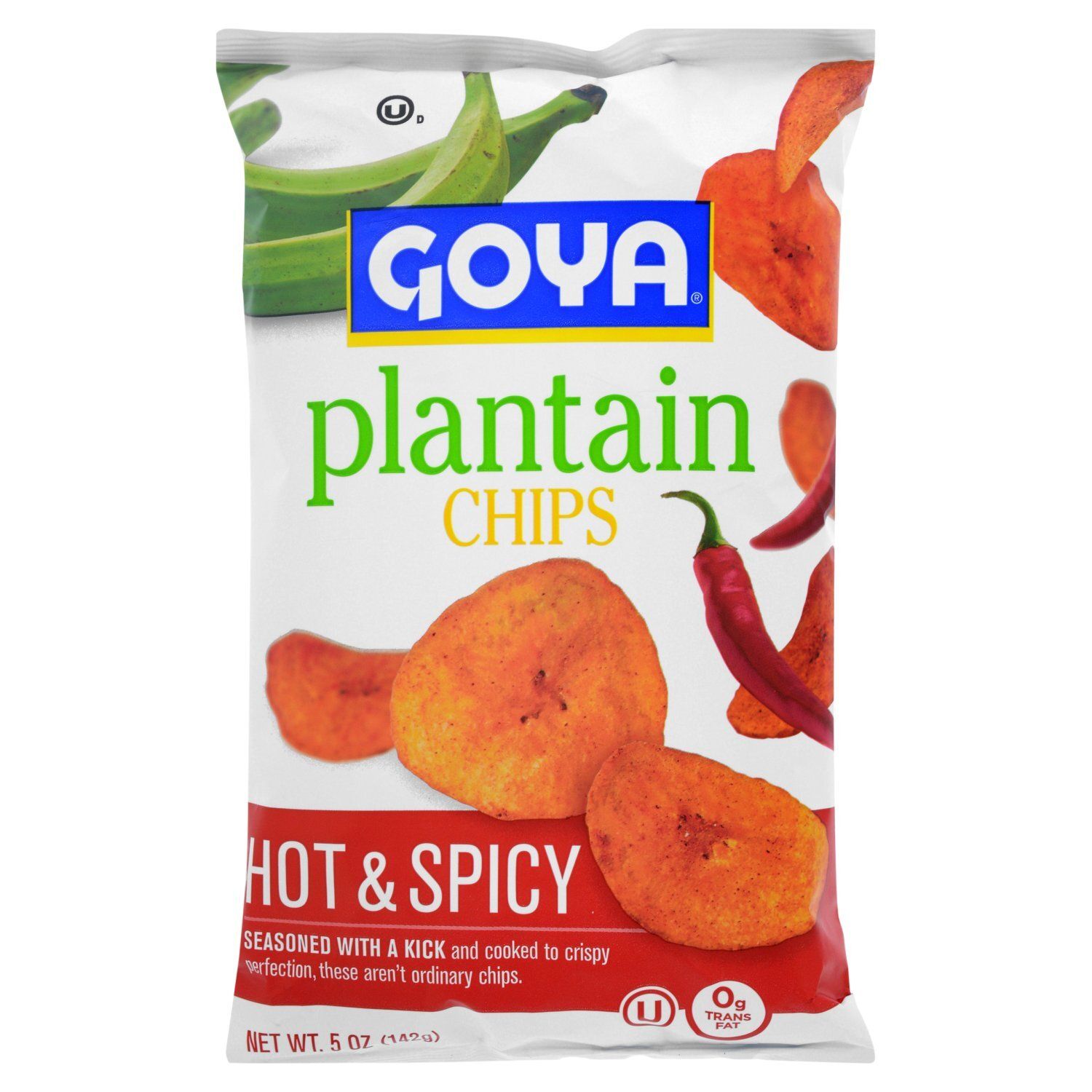 Goya Hot &amp; Spicy Plantain Chips, 5 oz