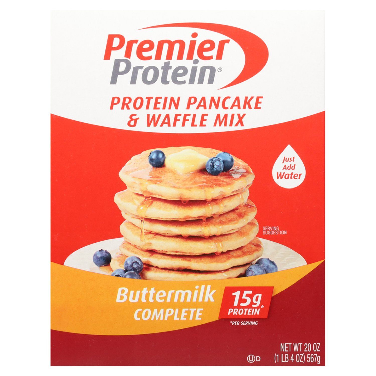 Premier Protein Buttermilk Complete Protein Pancake &amp; Waffle Mix, 20 oz