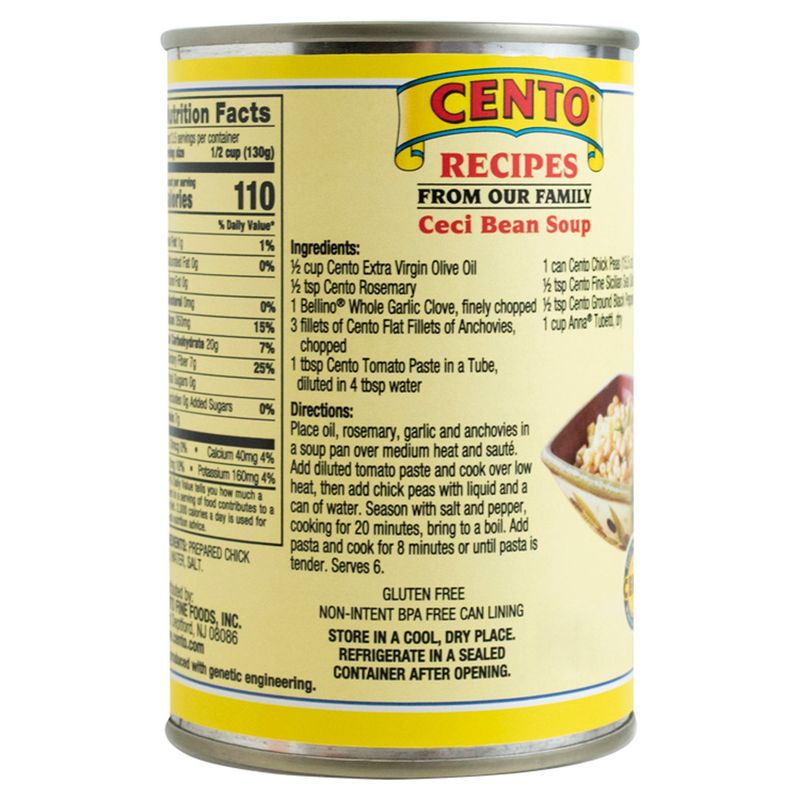 Cento Ceci Beans Chick Peas, 15.5 oz