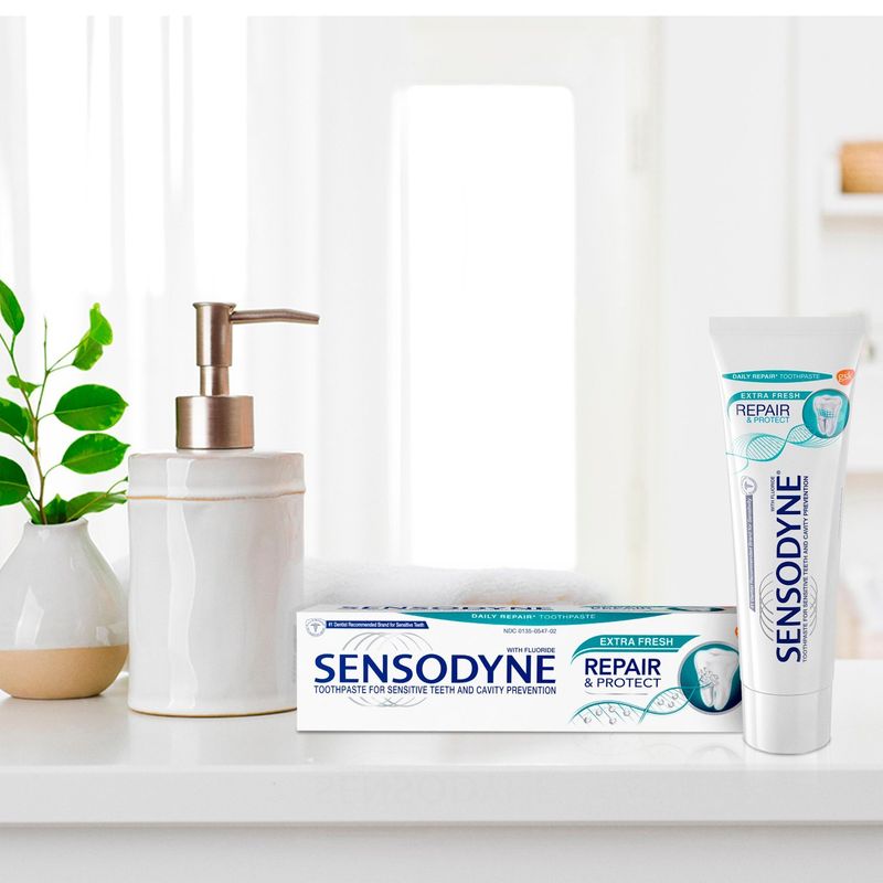 Sensodyne Repair &amp; Protect Sensitive Toothpaste for Sensitive Teeth, Extra Fresh, 3.4 oz