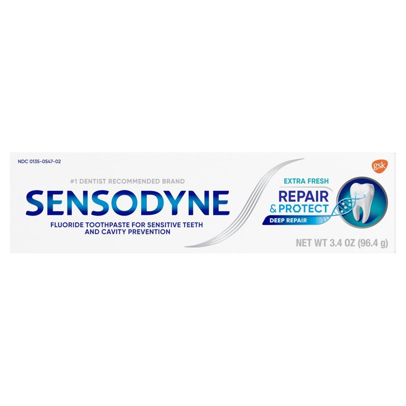 Sensodyne Repair &amp; Protect Sensitive Toothpaste for Sensitive Teeth, Extra Fresh, 3.4 oz