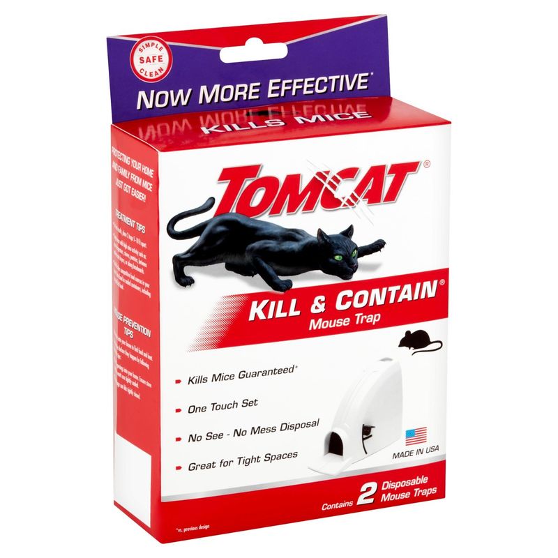 Tomcat Kill &amp; Contain Mouse Trap, 2 count