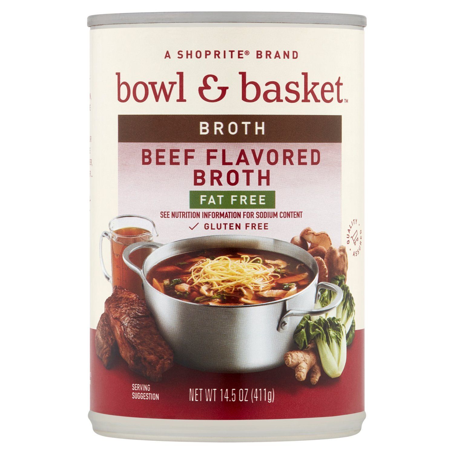 Bowl &amp; Basket Beef Flavored Broth, 14.5 oz