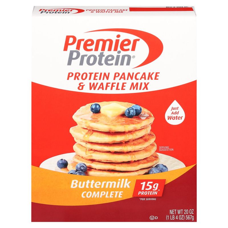 Premier Protein Buttermilk Complete Protein Pancake &amp; Waffle Mix, 20 oz