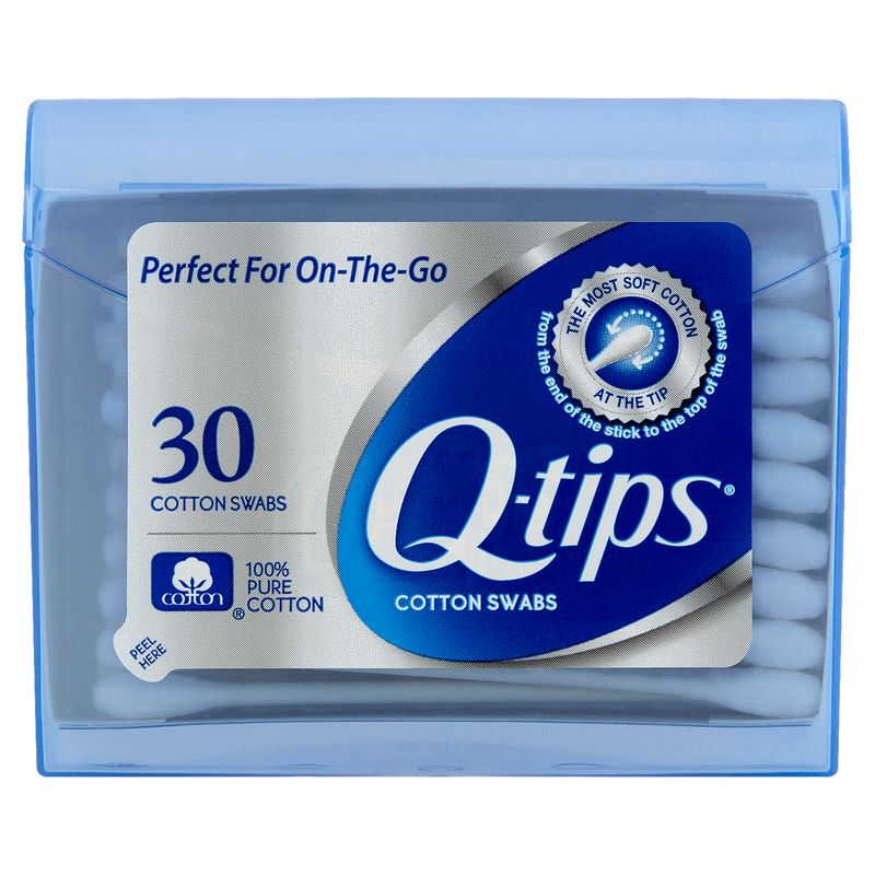 Q-tips Cotton Swabs, 30 count