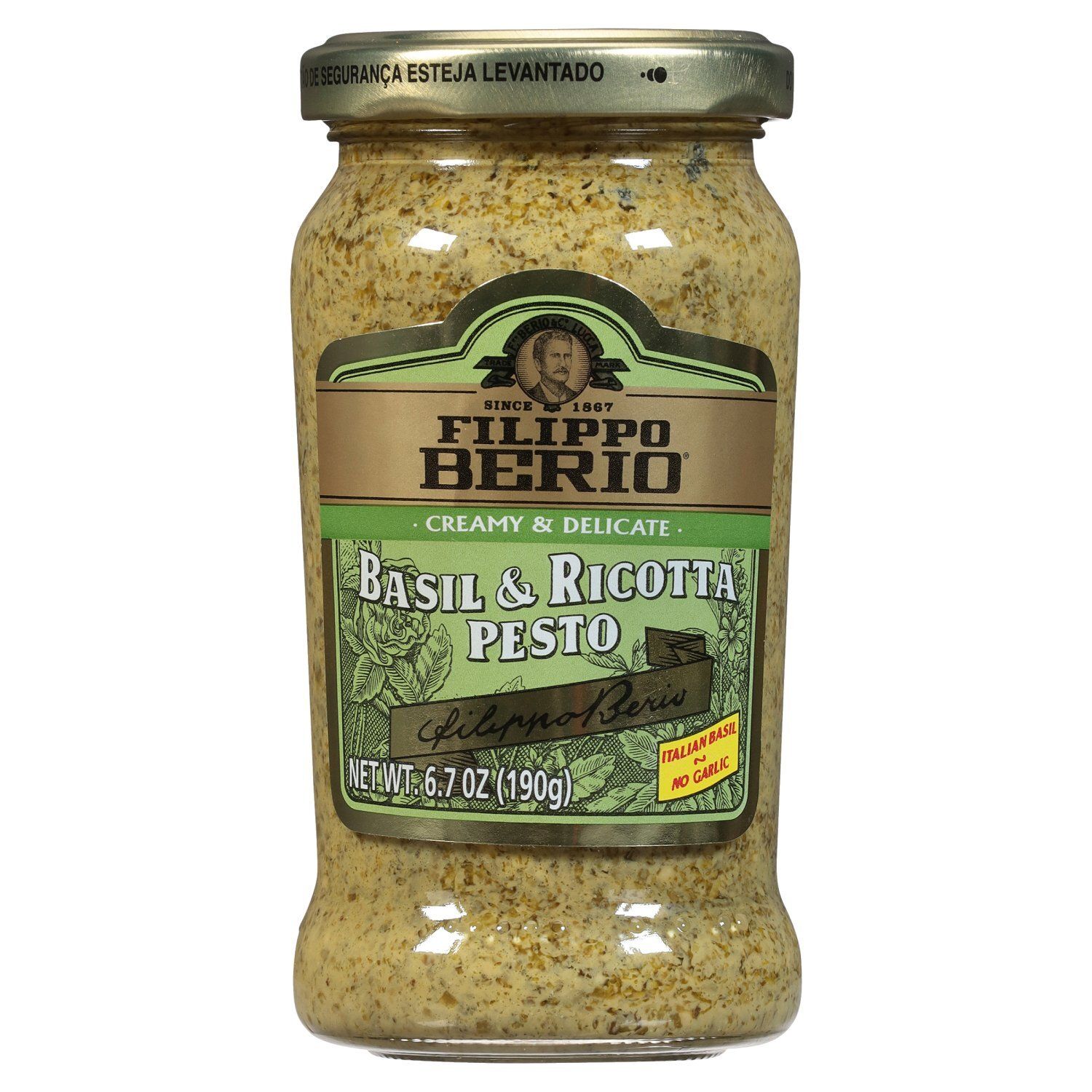 Filippo Berio Basil &amp; Ricotta Pesto, 6.7 oz