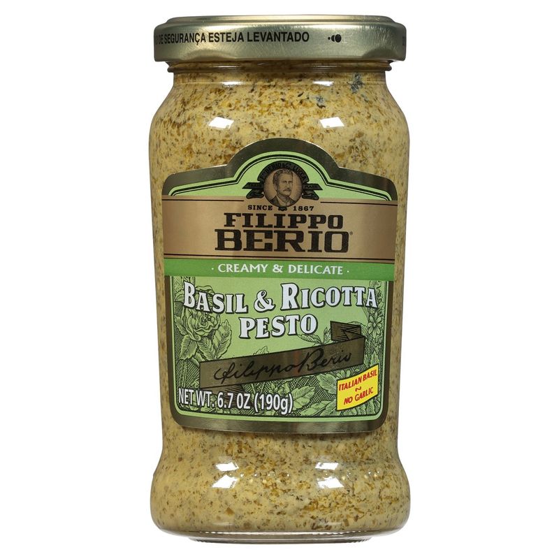 Filippo Berio Basil &amp; Ricotta Pesto, 6.7 oz