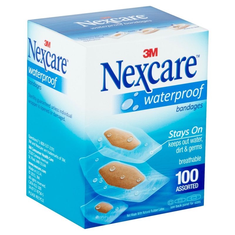 Nexcare™ Waterproof Assorted Bandages, 100ct