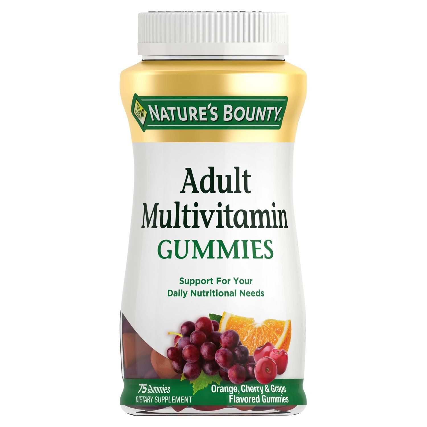 Nature's Bounty Adult Multivitamin Gummies Dietary Supplement, 75 count