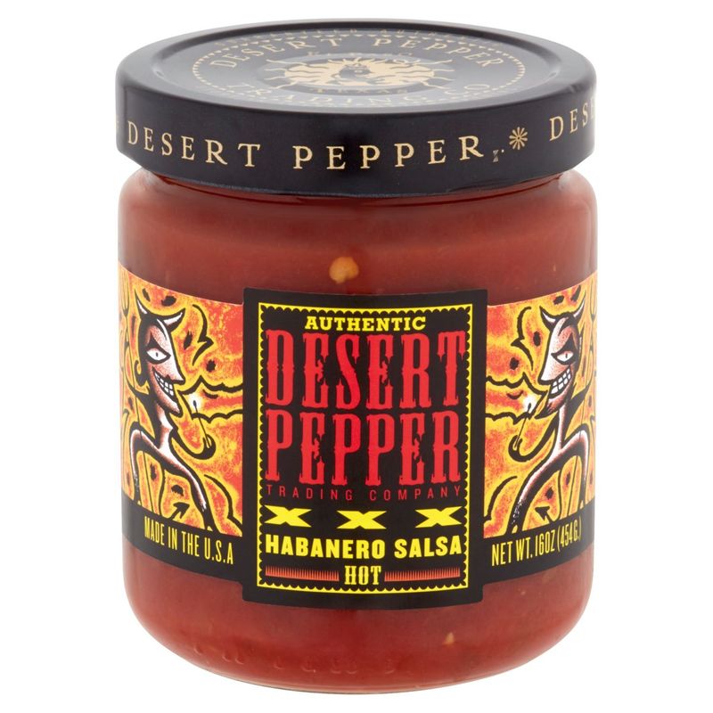 Desert Pepper Trading Company Authentic Hot Habanero Salsa, 16 oz
