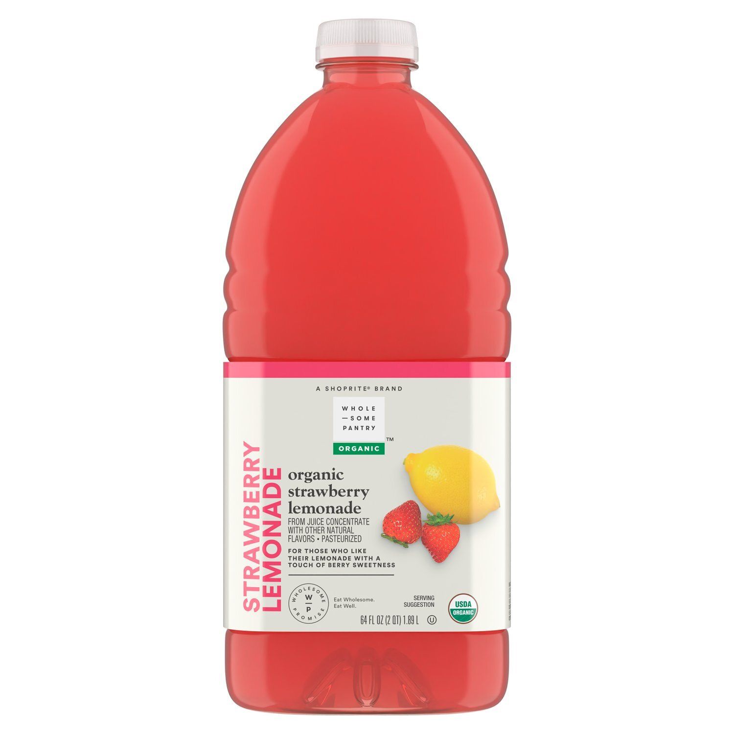 Wholesome Pantry Organic Strawberry Lemonade, 64 fl oz