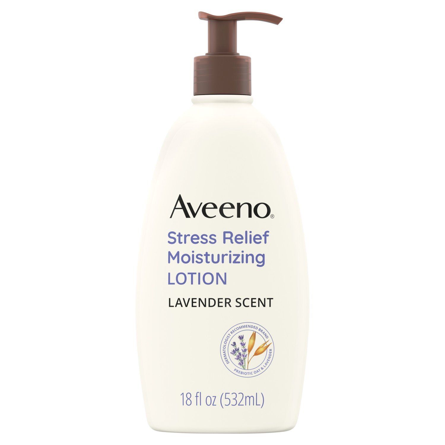 Aveeno Lavender Scent Stress Relief Moisturizing Lotion, 18 fl oz