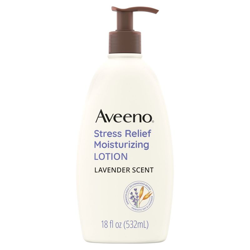 Aveeno Lavender Scent Stress Relief Moisturizing Lotion, 18 fl oz