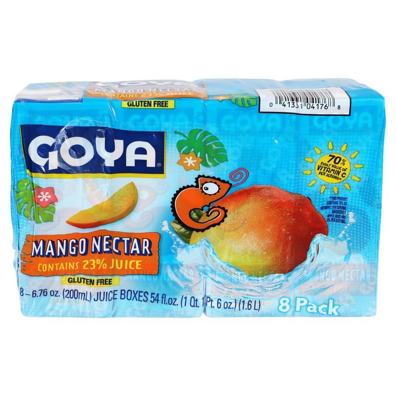 Goya Mango Nectar Juice, 6.76 oz, 8 count