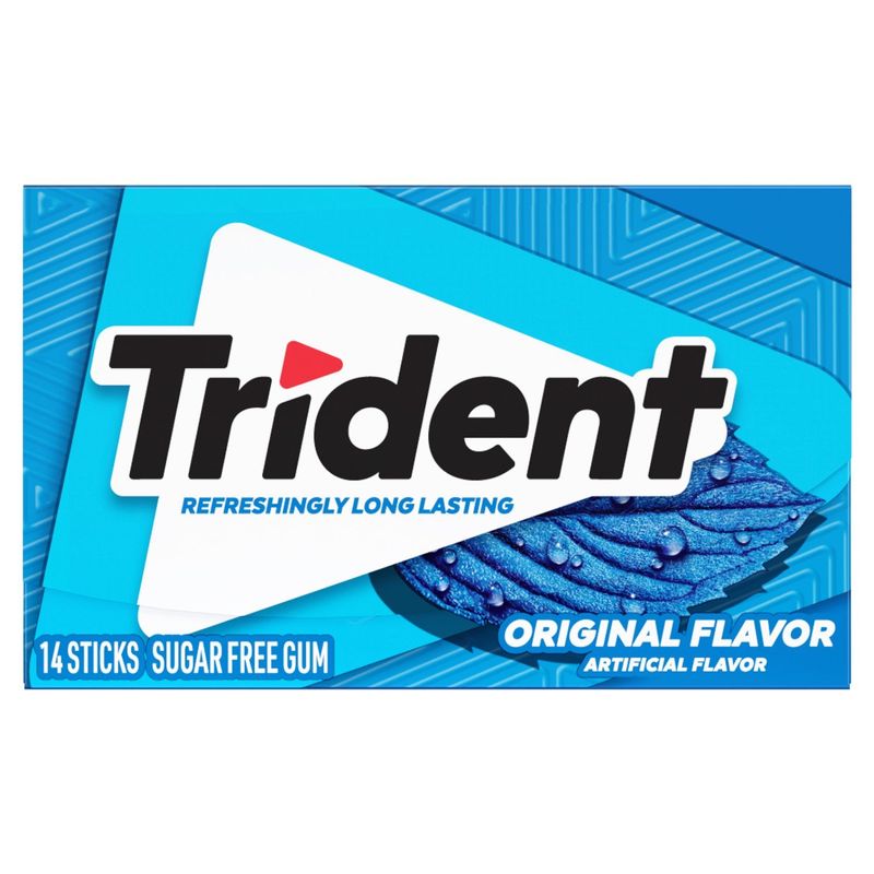 Trident Original Flavor Sugar Free Gum, 14 count