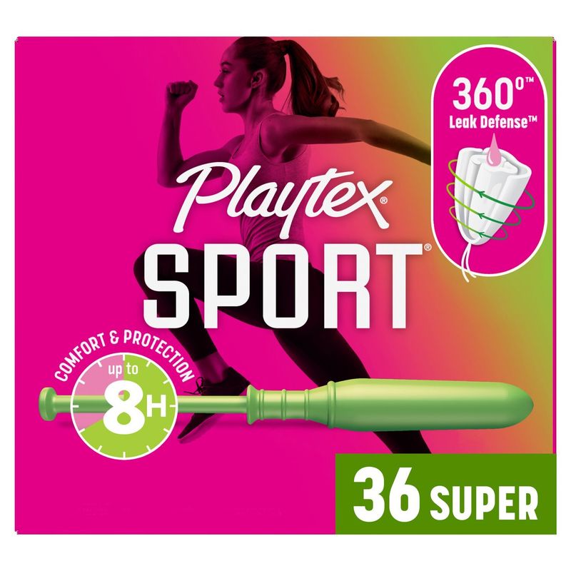 Playtex Sport Super Fragrance-Free Tampons, 36 count