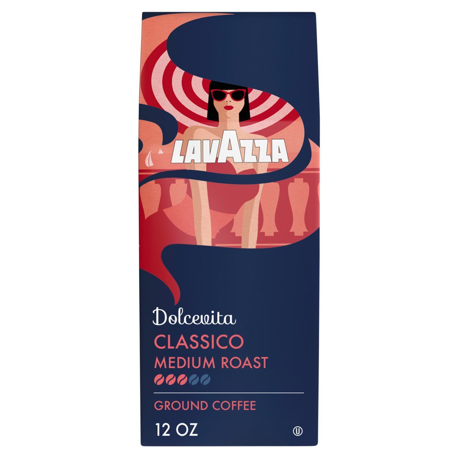 Lavazza Dolcevita Classico Medium Roast Ground Coffee, 12 oz