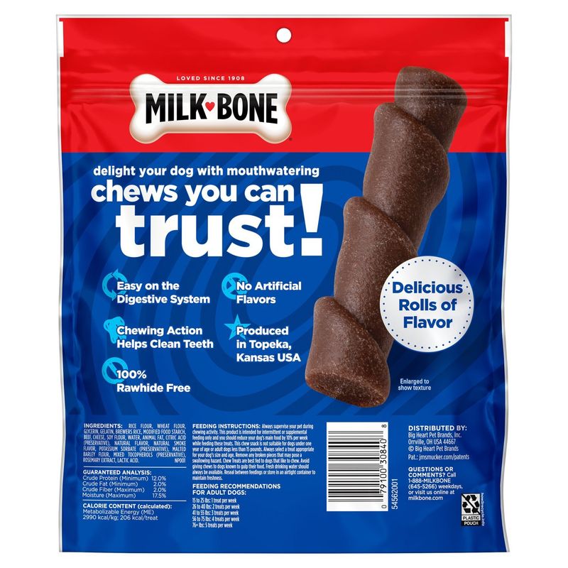 Milk-Bone Flavor Rolls Dog Treat, 5 count, 11 oz